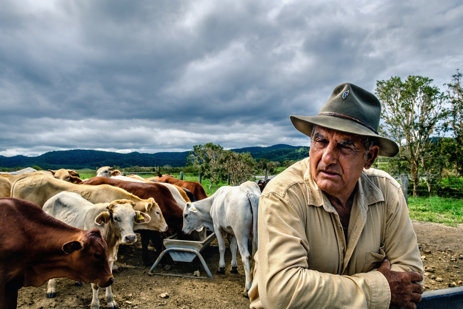 Ghislain Santacroce: beef farmer, cow boy and well-known figure in the world of farming in New Caledonia