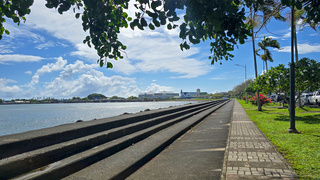 View of the waterfront in Apia, Samoa.