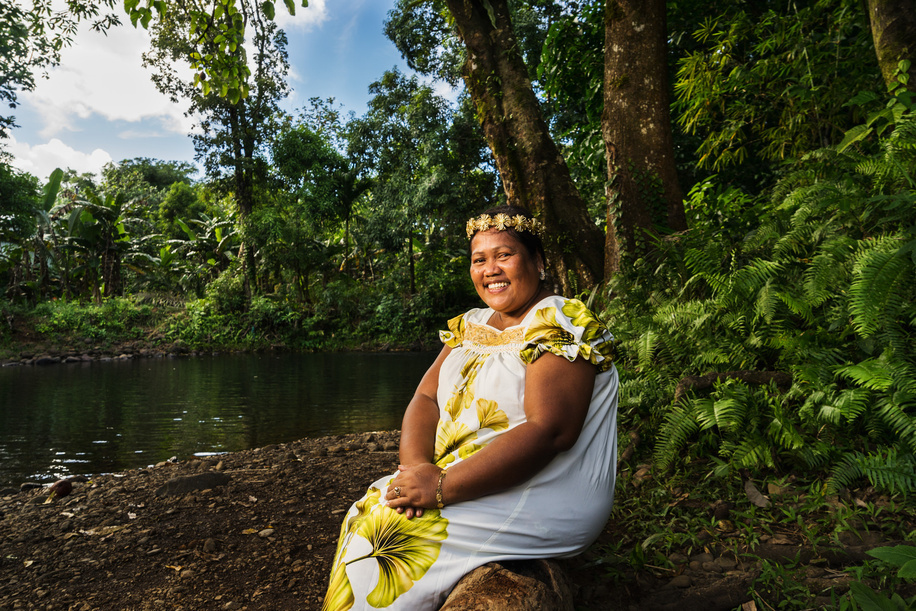 Portrait of a woman from Pohnpei