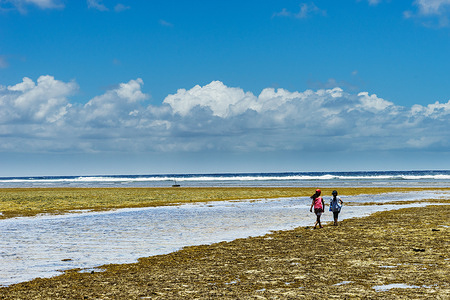 Low tide sea in Majuro