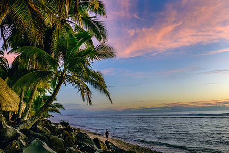 Seascape in Cook Islands