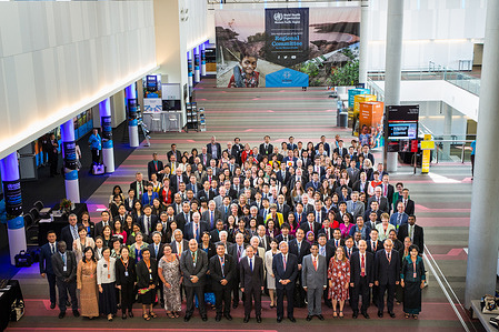 Day 1: Group photo at the 68th session of the World Health Organization Regional Committee for the Western Pacific at the Plaza Auditorium of Brisbane Convention & Exhibition Centre in Brisbane, Australia, 9 to 13 October 2017
