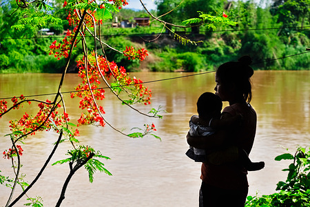 Lifestyle of people living by the Mekong river in Sangthong district.