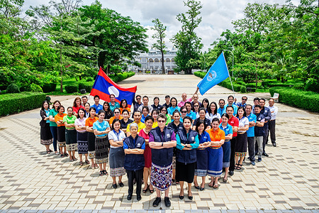 WHO Country Office staff in Lao People's Democratic Republic.